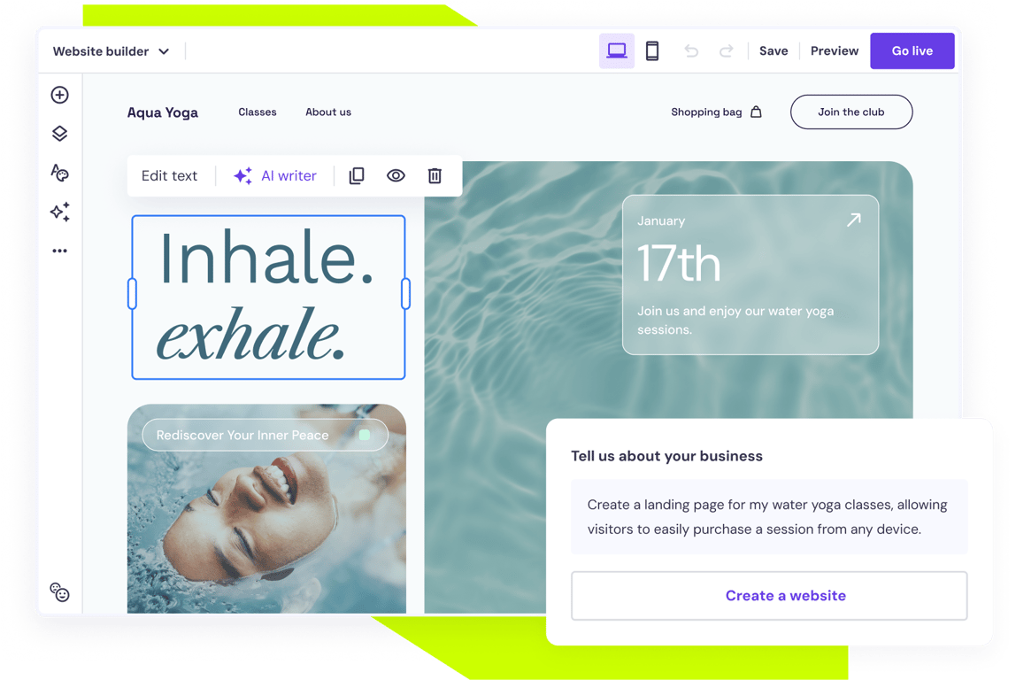 Creador de sitios web