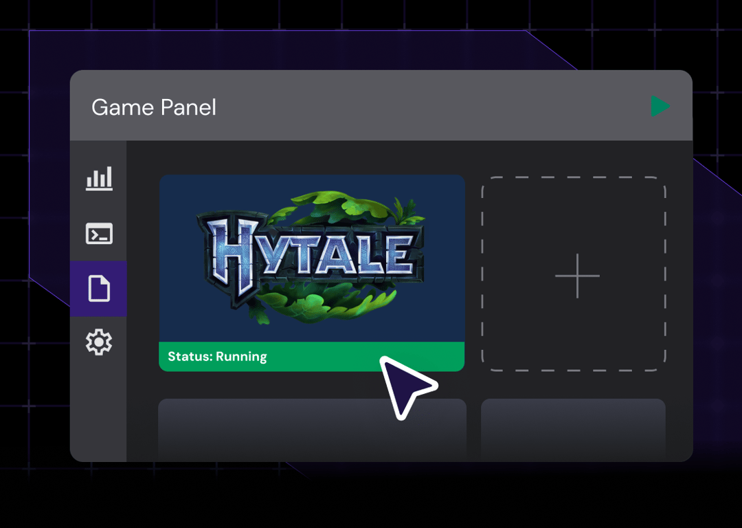 Hytale server management panel