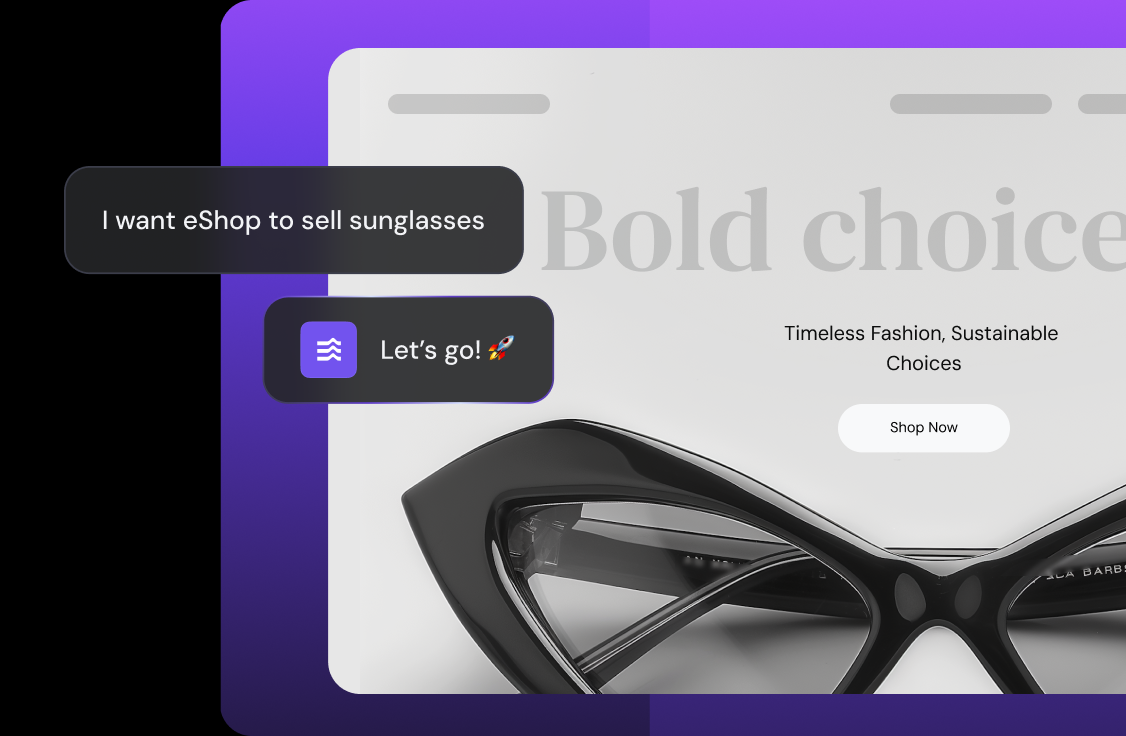 Sell online with a store built your way