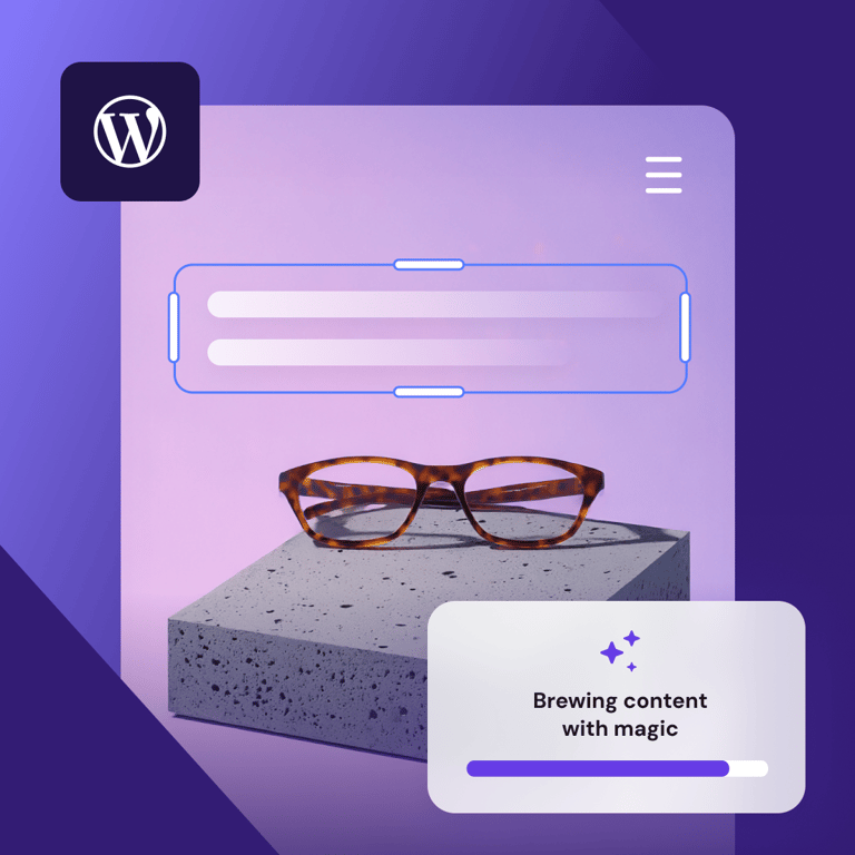 Simplify website creation with AI