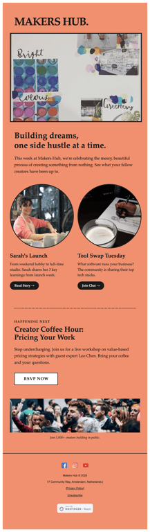 Coral community update newsletter