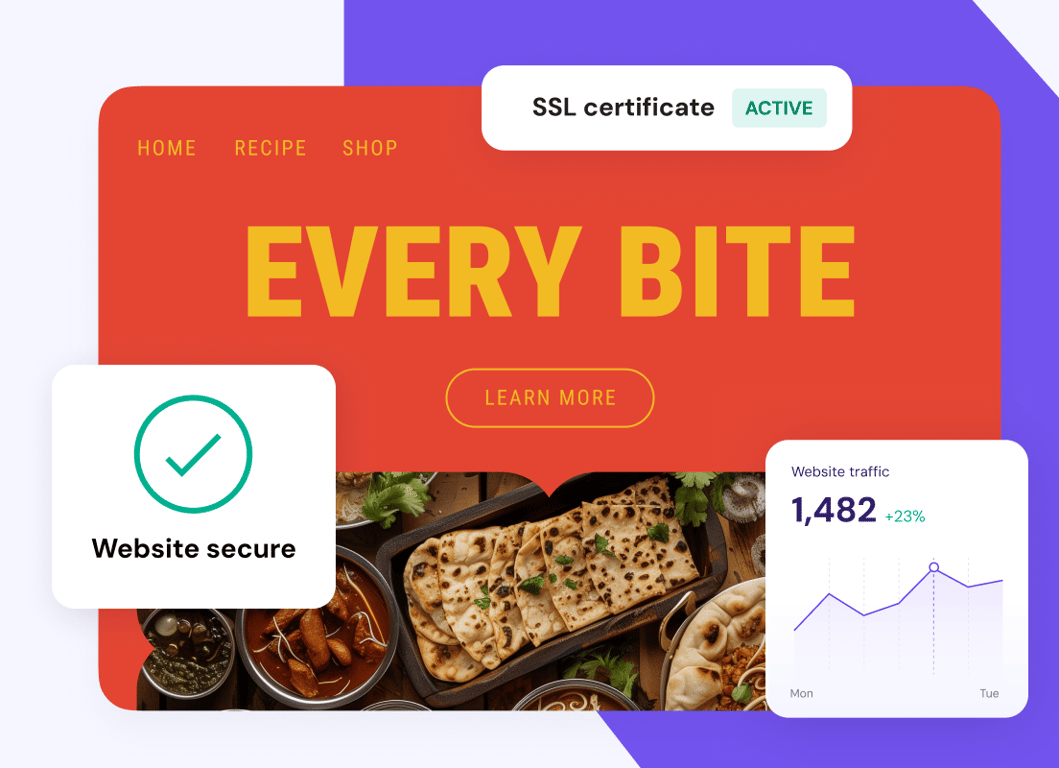 Your website data. Safe and sound