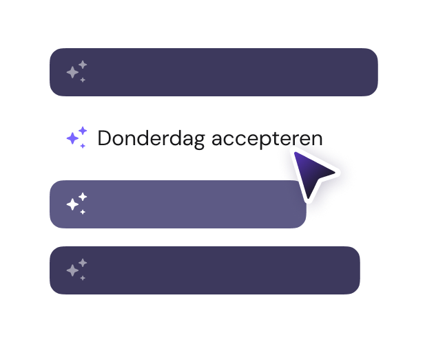 Schrijf & antwoord binnen een paar seconden