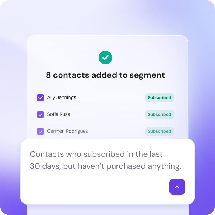 AI-powered segmentation