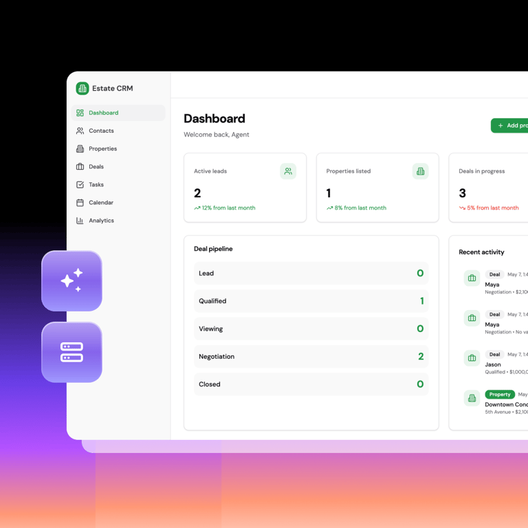 A CRM built around your workflow, not the other way around