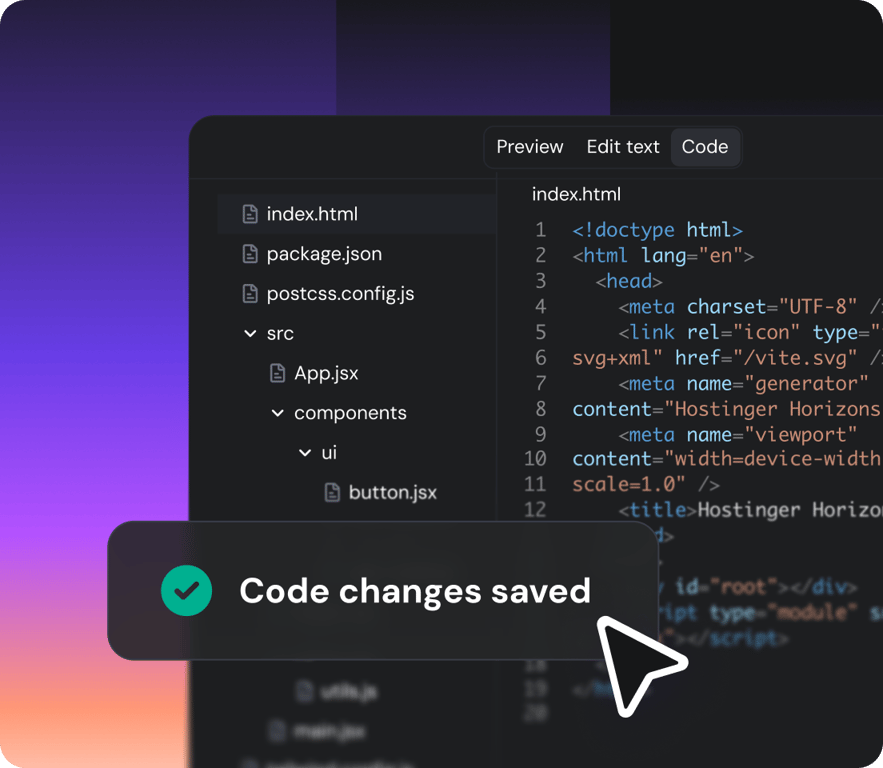 Prompt to result, with code on demand