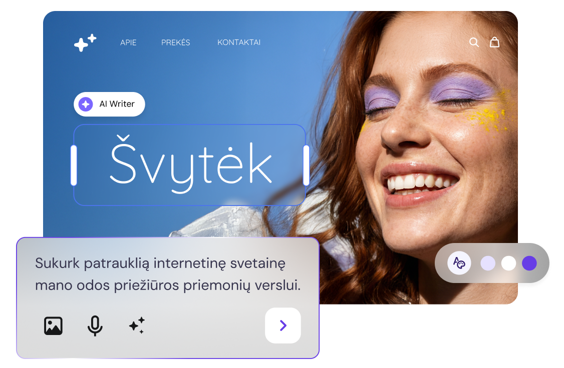 Publikuok savo svetainę per popietę