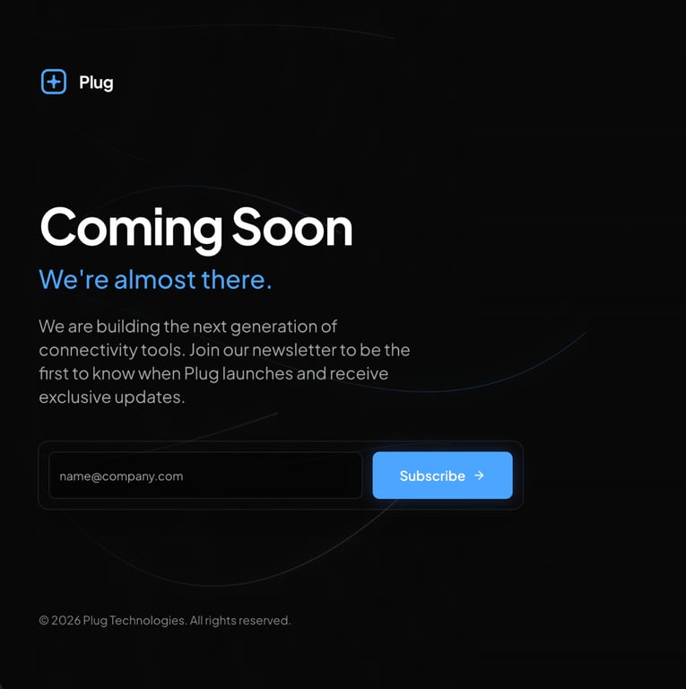 Coming soon (tech)