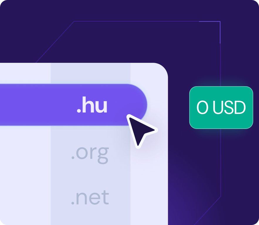 Regisztráljon domaint ingyen