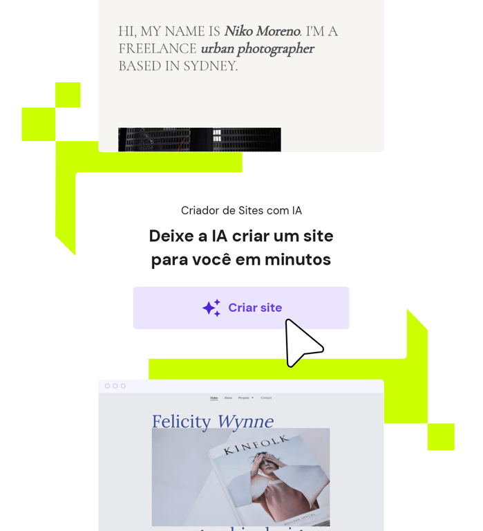 Crie seu site em 3 passos simples