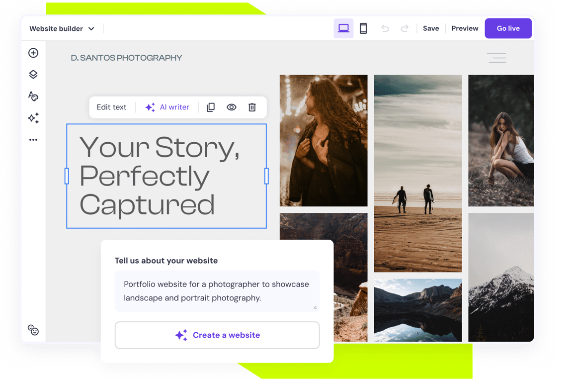 Stunning photography websites made simple