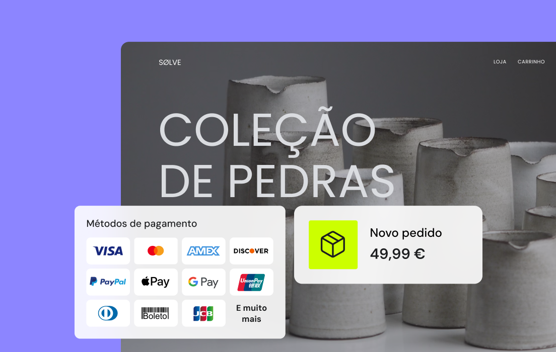 Administre a sua loja facilmente