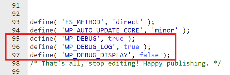Archivo wp-config.php