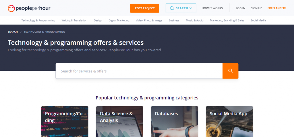 Gana experiencia como desarrollador web en sitios como PeoplePerHour