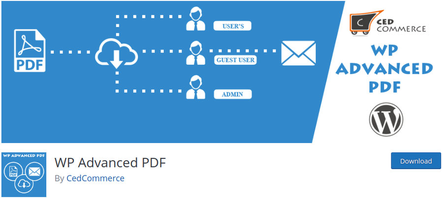 Plugin WP Advanced PDF de WordPress