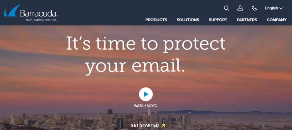 Página de inicio de Barracuda