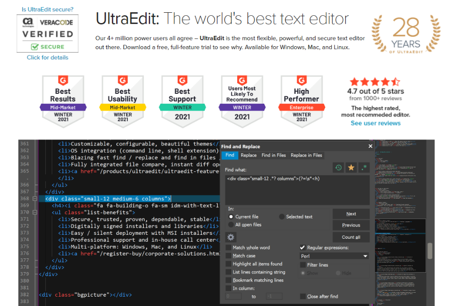 Sitio web de UltraEdit