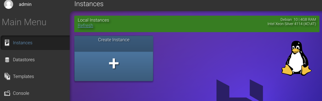 Das Hauptmenü des Hostinger Game Panels.
