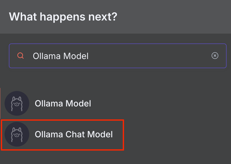 Ollama-Modellknoten in n8n
