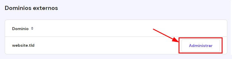 Accediendo a la zona DNS de dominios externos