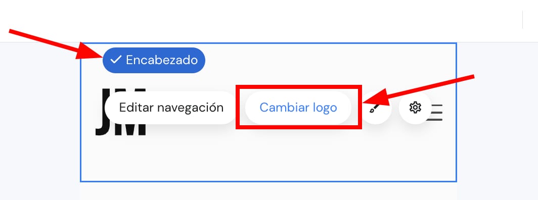 Abrir la configuración del logotipo 