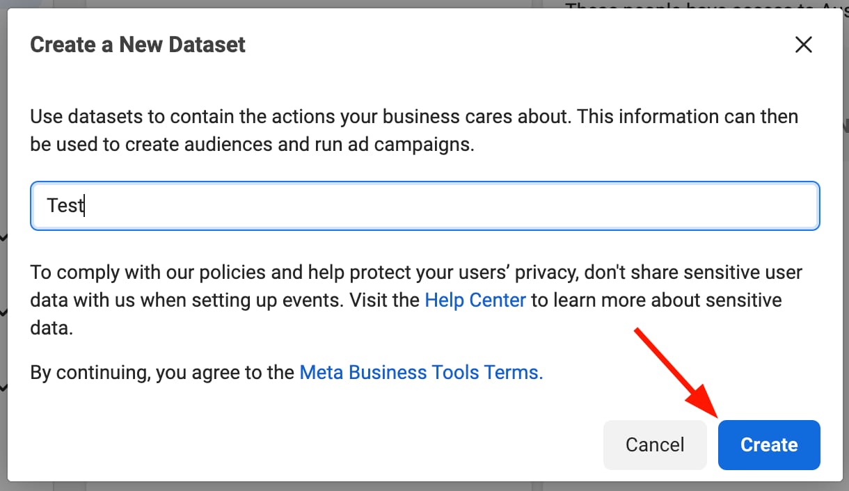 Creating a new dataset