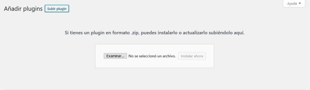 Agregar un plugin manualmente