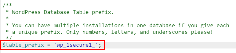 Reemplazar wp_ por un prefijo personalizado