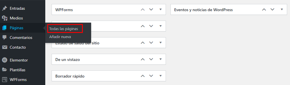 Eliminar los formularios de comentarios de todas las páginas