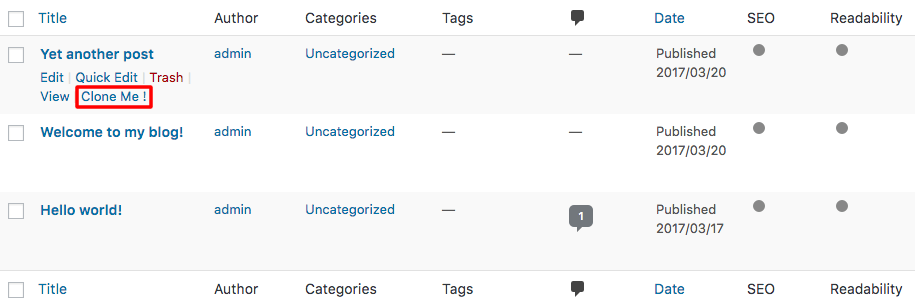 Clonar entrada en WordPress con el plugin Duplicate Page and Post