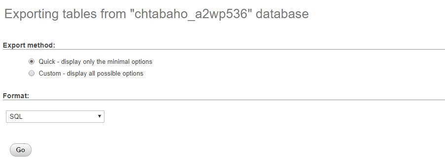 Exportando tu base de datos.