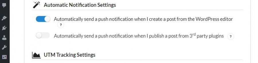 Configurando tu configuración de notificación automática.