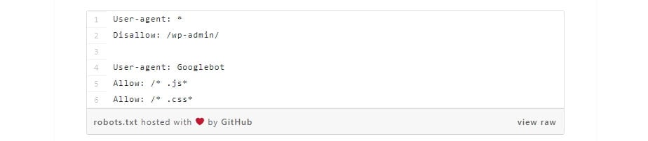 Ejemplo de un archivo robots.txt para WordPress