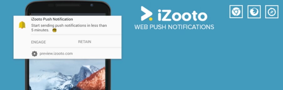 El plugin de notificaciones push de iZooto.