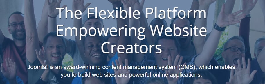 La página de Joomla.