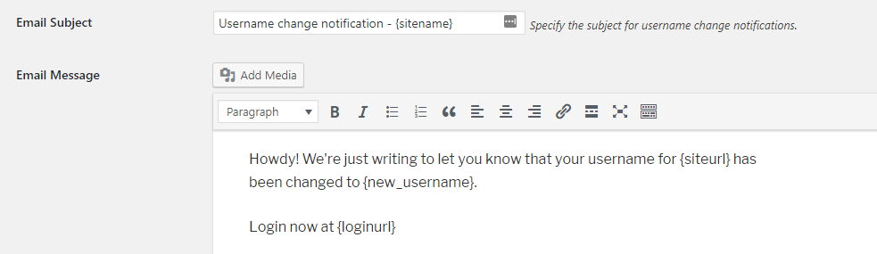Configuración de notificaciones por correo electrónico.