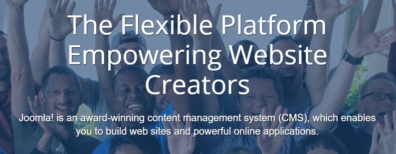 Mejores cms: Página de Joomla.