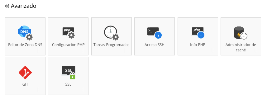 Funciones avanzadas de cPanel