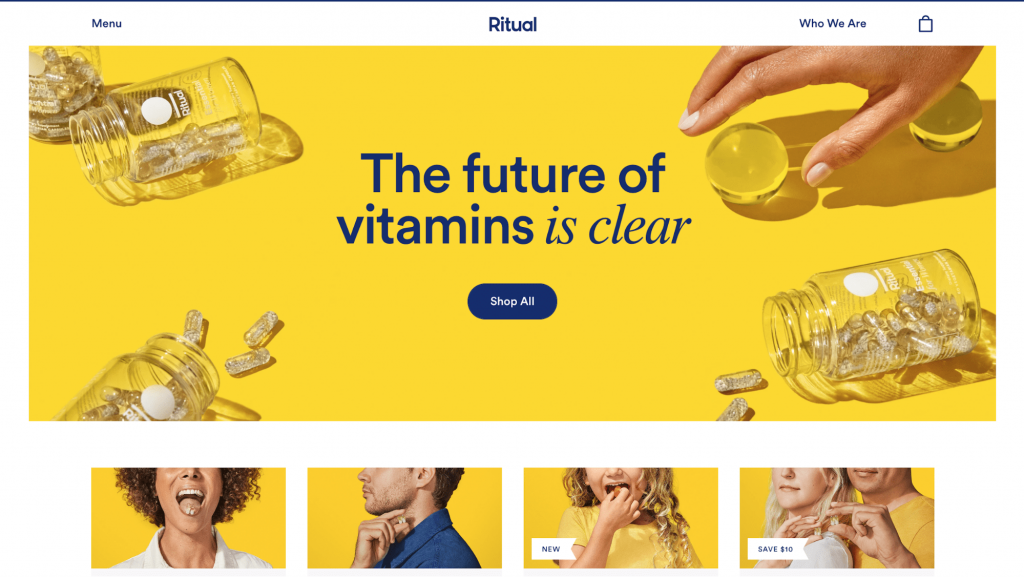 Página de inicio de Ritual