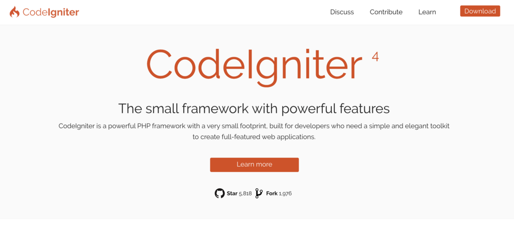 Página oficial de CodeIgniter