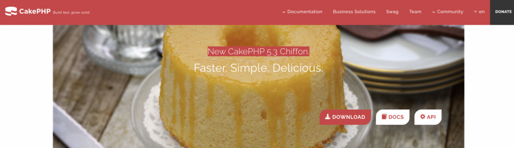 Página oficial de CakePHP