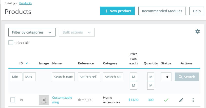Añadiendo un nuevo producto a PrestaShop.