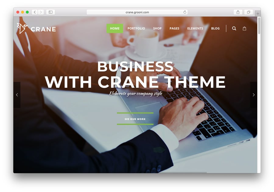 Crane plantilla Premium WordPress