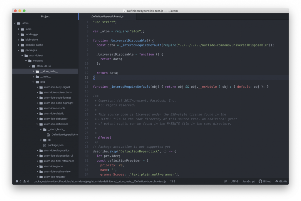 El mejor editor HTML Atom