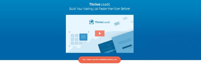 Plugin Thrive Leads para wordpress