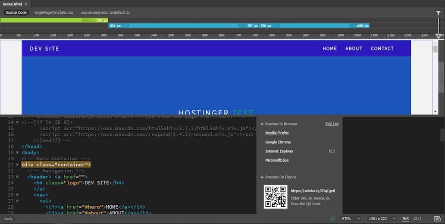 Ver el sitio desde el navegador de tu teléfono móvil