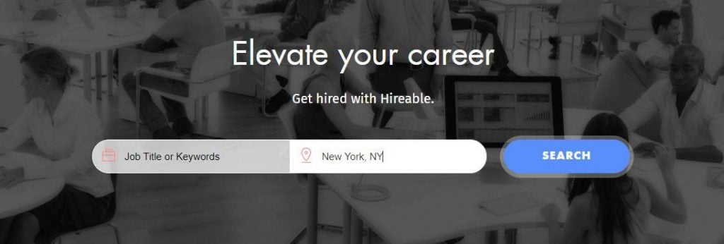 Hireable página de trabajo freelance