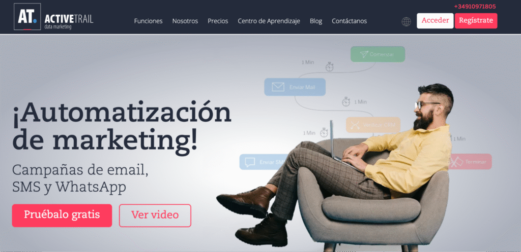 Sitio web de ActiveTrail