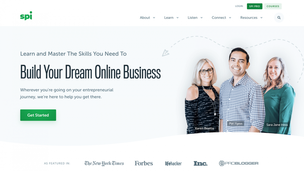 Página de inicio de Smart Passive Income