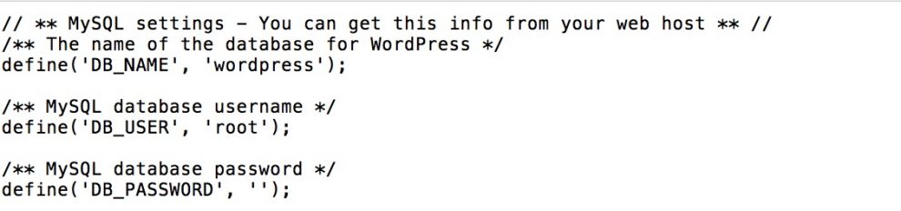 archivo wp-sample-config